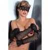 Кружевная черная маска на глаза, арт.232410070