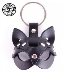 Брелок маска кошки, натуральная кожа, арт.7878-1