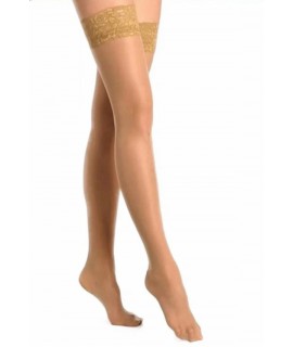 Чулки CASANDANA бежевые кружевные 40 ден, р.2, арт.310