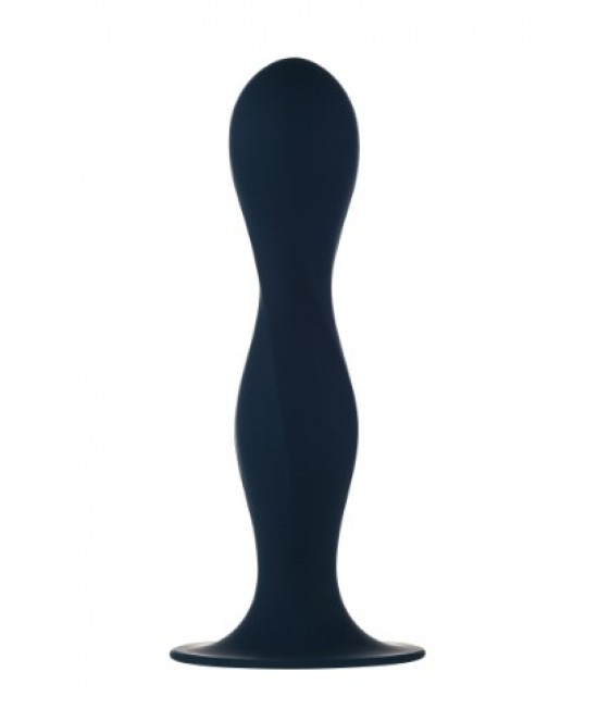 Фаллоимитатор анальный на присоске, черный, 13см, 2,5см, арт.6133