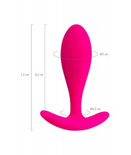 Анальная втулка ToDo by Toyfa Hub, силикон, розовая, 7,2 см, Ø 2 см, арт.357021 