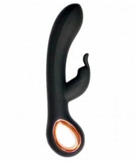 Вибратор-кролик «JoyHyper», черный, 10 режимов, водонепроницаемый, арт.190388