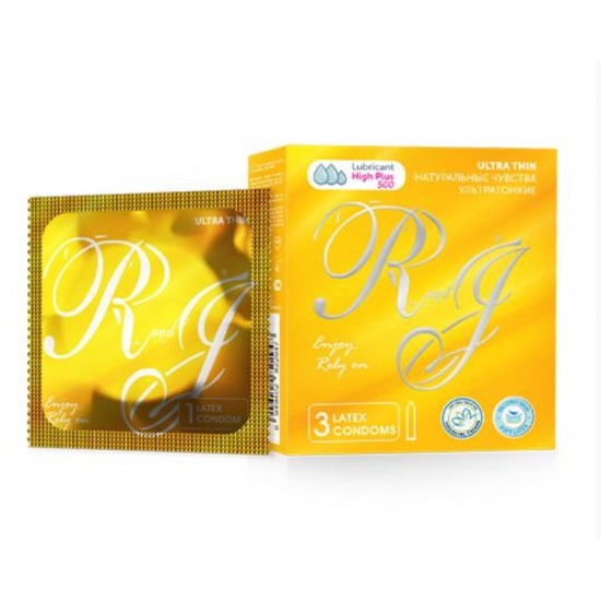 Презервативы R and J ULTRA THIN (натуральные чувства), 3 шт./уп, арт.825962