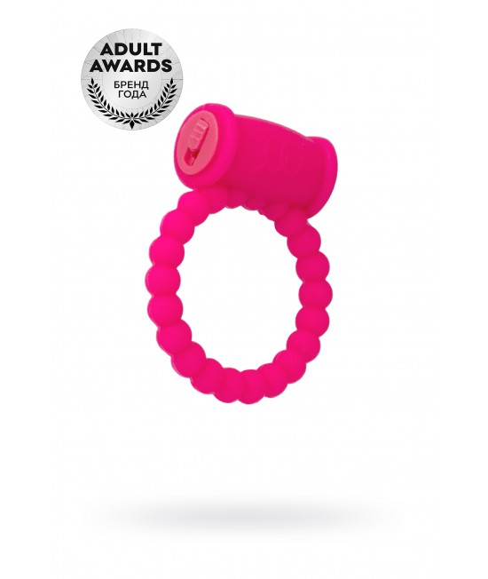 Эрекционное кольцо на пенис TOYFA A-Toys, силикон, розовый, Ø 3,5 см СТМ, арт 769006