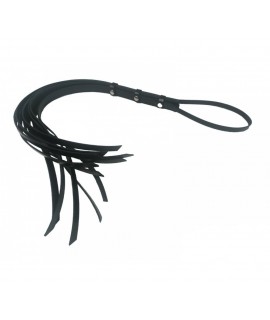 ПЛЕТЬ «КЛАССИЧЕСКАЯ», НАТУРАЛЬНАЯ КОЖА, ЧЕРНАЯ, арт 3838