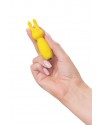 Минивибратор Eromantica Fluffy, силикон, желтый, 8,5 см, арт 211208