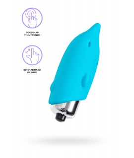 Минивибратор Eromantica Jolly, силикон, голубой, 7,5 см, арт 211209