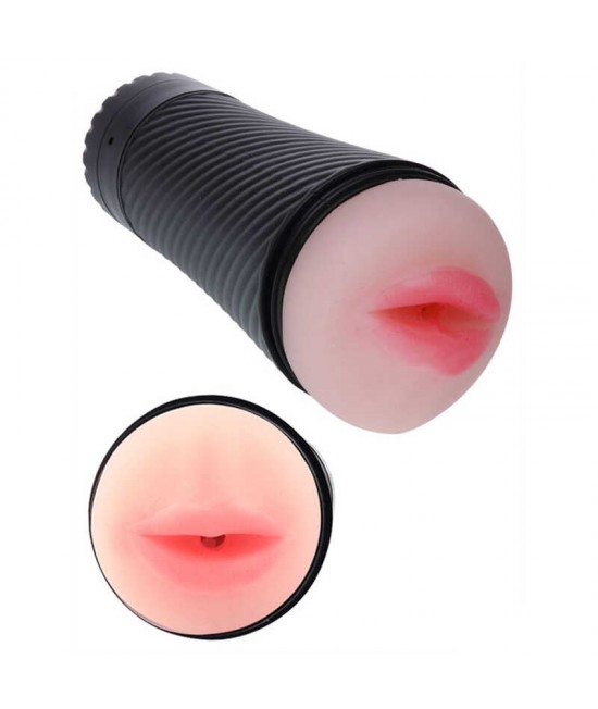 МАСТУРБАТОР В КОЛБЕ LOVE KISS С ВИБРАЦИЕЙ, НЕОСКИН, МУЛЬТИСКОРОСТНОЙ, арт bm-00900t31z-1