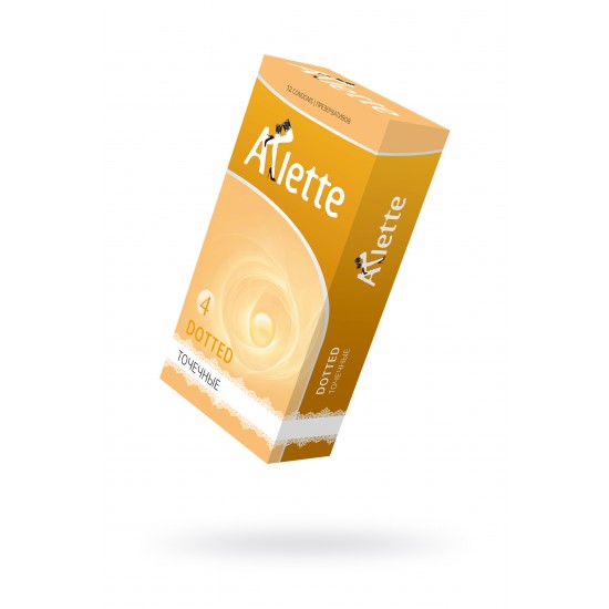 Презервативы Arlette, dotted, латекс, точечные, 18,5 см, 5,4 см, 12 шт., арт 815