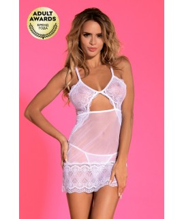 КОМБИНАЦИЯ И СТРИНГИ CANDY GIRL NEVE БЕЛЫЕ, XL, арт. 840068-WHT-XL