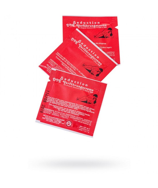 Саше - крем стимулирующий «Seduction» для мужчин и женщин, объем 1 мл, Milan  арт 251
