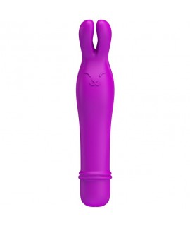 Женский вибромассажер с ушками на конце из серии Pretty Love от Baile, цвет фиолетовый, bi-014465