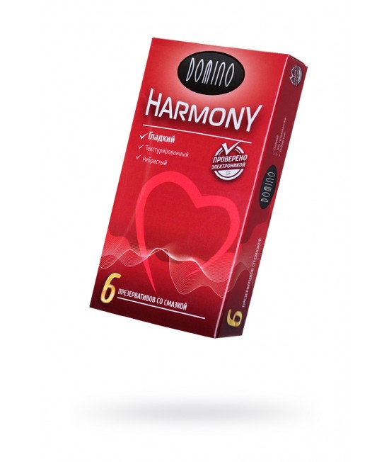 ПРЕЗЕРВАТИВЫ LUXE DOMINO HARMONY ГЛАДКИЙ 6 ШТ. В УПАКОВКЕ