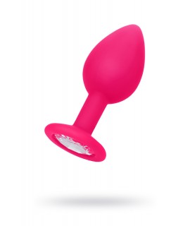 АНАЛЬНАЯ ВТУЛКА POPO PLEASURE BY TOYFA СО СТРАЗОМ S, СИЛИКОН, РОЗОВАЯ, 7,2 СМ, Ø 2,8 СМ, 25 Г