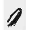 Плеть, цвет чёрный, L рукояти - 16 см, L хвоста - 32 см, арт 333-7