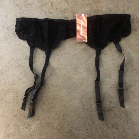 Пояс для чулок, цвет черный, синий, размер XXL/XL, арт 1414-4