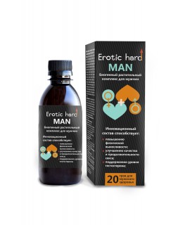 КОНЦЕНТРАТ БИОГЕННЫЙ ДЛЯ МУЖЧИН «EROTIC HARD» , ДЛЯ УСИЛЕНИЕ ЭРЕКЦИИ, 250 МЛ