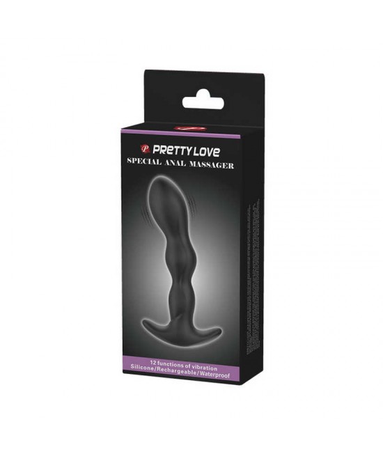 Массажер простаты для ношения с вибрацией Special Anal Massager, черный, арт BI-040068