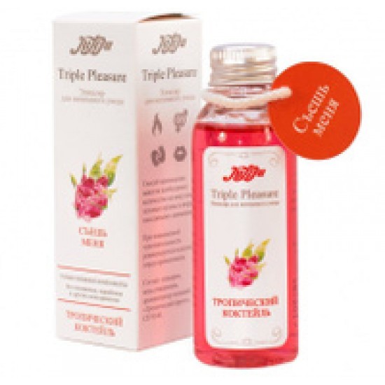 JULEJU ЭЛИКСИР ДЛЯ ИНТИМНОГО УХОДА / Массажное масло/ Съедобный лубрикант Тропический коктейль 130 ГР, арт.  10302