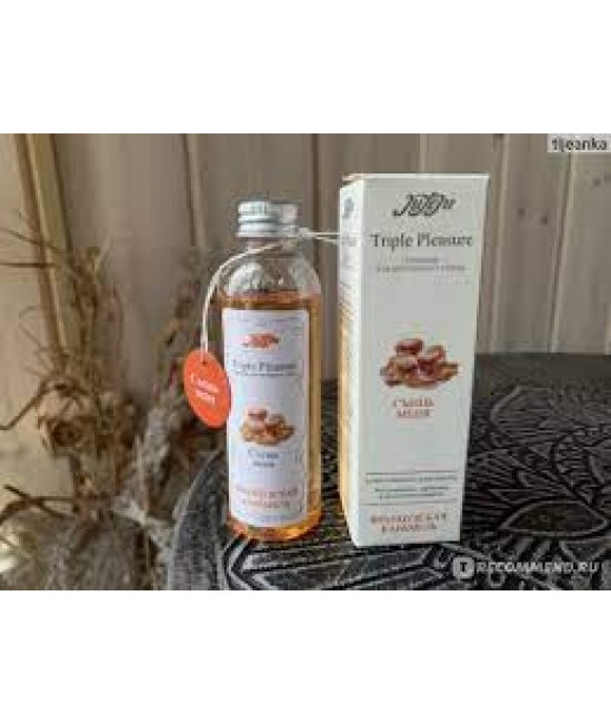 JULEJU ЭЛИКСИР ДЛЯ ИНТИМНОГО УХОДА / Массажное масло/ Съедобный лубрикант Французская карамель 130 ГР, арт 10319