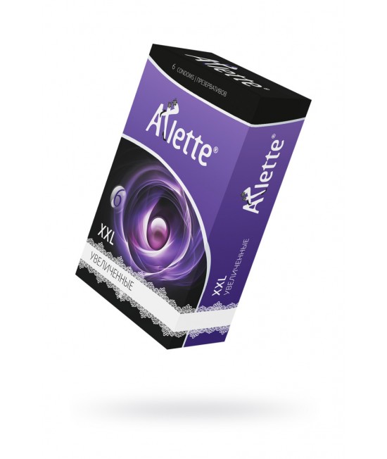 ПРЕЗЕРВАТИВЫ ARLETTE, XXL, ЛАТЕКС, УВЕЛИЧЕННЫЕ, 20 СМ, 5,6 СМ, 6 ШТ., арт. 811