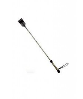 Стек черный натуральная кожа, рукоять обернута кожей, арт. 3033/6