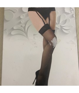 Комплект чулки+пояс цвет черный, арт. NO.8035