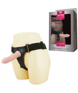 Женский страпон с вибрацией «Ultra» от компании Baile, цвет телесный, BW-022050