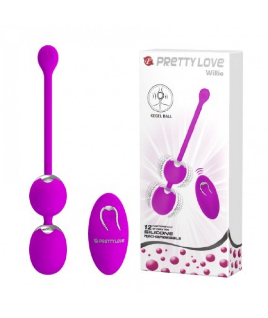Вагинальные шарики с вибрацией Pretty Love Willie на дистанционном управлении