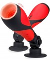 «Oral Sex Lover» красный мастурбатор с креплением на стену, арт BM-00900T33