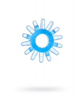 Эрекционное кольцо TOYFA, TPE, синий, арт 818003-6