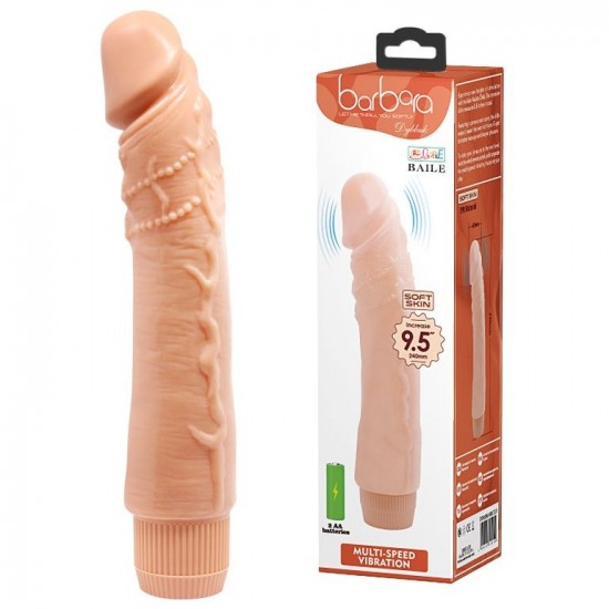 Телесный вибратор-реалистик «Barbara Dybbuk Realistic Multi-Speed Vibrator», арт BW-001071R-1