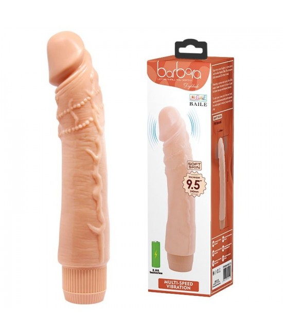Телесный вибратор-реалистик «Barbara Dybbuk Realistic Multi-Speed Vibrator», арт BW-001071R-1