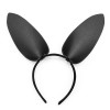 Ушки зайки, обруч playboy, натуральная кожа, цвет чёрный, one size, 3191-2