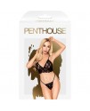 Черный кружевной бюстгальтер "Double spice" со стрингами Penthouse Double Spice L/XL, арт 4005335