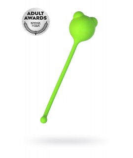 Вагинальный шарик A-Toys by TOYFA Tigo, силикон, зеленый, 12,4 см Ø 2,7 см, арт 764017