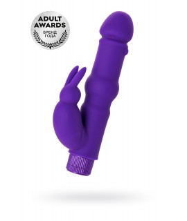 Нереалистичный вибратор TOYFA A-Toys, силикон, фиолетовый, 18 см, арт 761028
