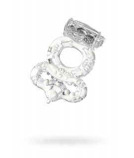 Виброкольцо TOYFA, TPE, прозрачный, арт 818037-1