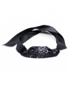 Ажурная черная маска с атласной лентой, арт 232401054