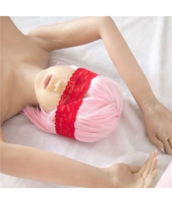 Ажурная красная маска на глаза, арт 232001053