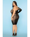 ПЛАТЬЕ-СЕТКА И СТРИНГИ CANDY GIRL NIKKI ЧЕРНЫЕ, 2XL, арт 844013-BLK-2XL