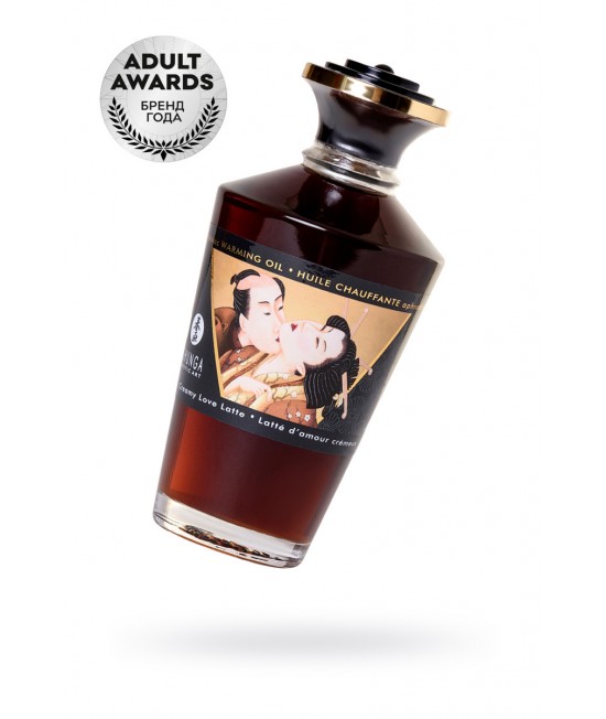 МАСЛО ДЛЯ МАССАЖА SHUNGA CREAMY LOVE LATTE, РАЗОГРЕВАЮЩЕЕ, С АРОМАТОМ СЛИВОЧНОГО ЛАТТЕ, 100 МЛ, арт 2214