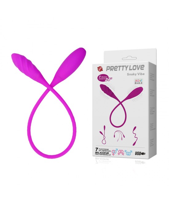ВИБРАТОР PRETTY LOVE SNAKY VIBE 7 ФУНКЦИЙ, арт BI-014327-1