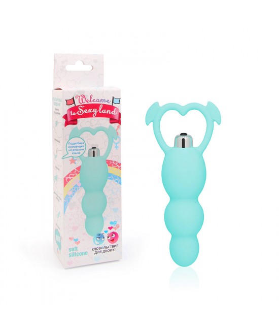 ВИБРОМАССАЖЁР 7 режимов вибрации, L 120 мм D 30x40x45 мм, цвет изумруд арт. WSL-15002 (без вибрации)