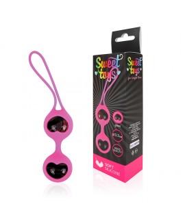 ШАРИКИ ВАГИНАЛЬНЫЕ D 33 мм, вес 75 г, цвет розовый арт. ST-40134-6