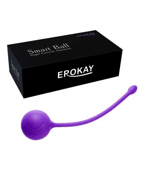 ШАРИК ВАГИНАЛЬНЫЙ металл в силиконовой оболочке, D 30 мм, фиолетовый арт. EK-1701