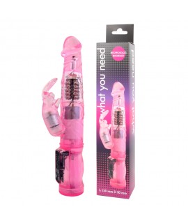 ВИБРАТОР МНОГОФУНКЦИОНАЛЬНЫЙ С РОТАЦИЕЙ L 150 мм D 30 мм, 3 режима вибрации, 3 режима ротации, арт. EE-10171