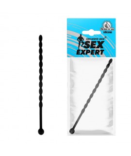 СТИМУЛЯТОР УРЕТРАЛЬНЫЙ L 155 мм D 6 мм, цвет чёрный арт. SEM-55133