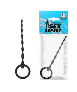 СТИМУЛЯТОР УРЕТРАЛЬНЫЙ L 120 мм D 5x6 мм, цвет чёрный арт. SEM-55134