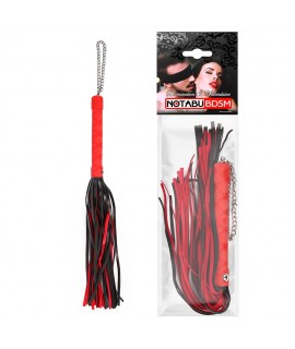 ПЛЕТЬ L ручки 160 мм, L хвоста 240 мм, цвет чёрный/красный арт. NTB-80647